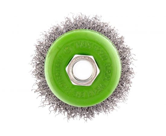 Щетка чашка (65 мм; М14; витая проволока 0.3 мм) для УШМ СИБРТЕХ 746037 – изображение 2