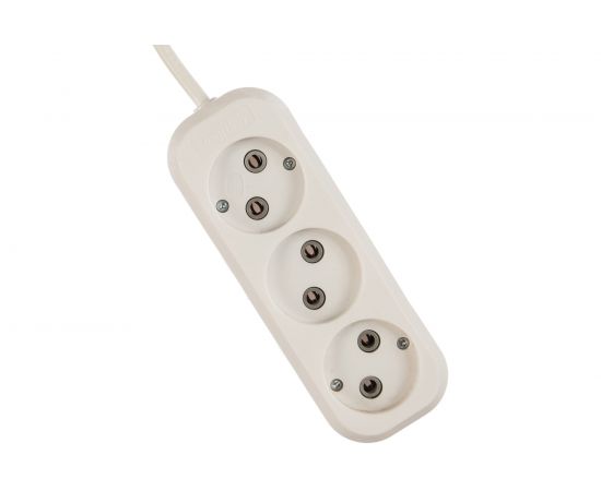 Удлинитель Smartbuy 3 гнезда 1,5 метра 10А/2,2кВт без заземления ПВС 2х1,0 SBE-10-3-1,5-N – изображение 2