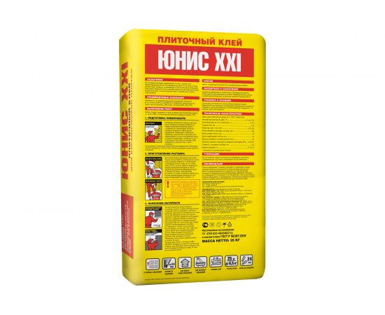 Плиточный клей UNIS Юнис-XXI 25 кг 4289 – изображение 2