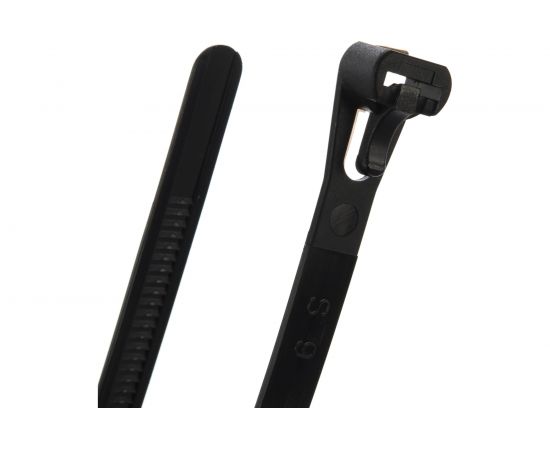 Нейлоновые стяжки FORTISFLEX КСР 7.5х200 черный 100 штук 63284 – изображение 3