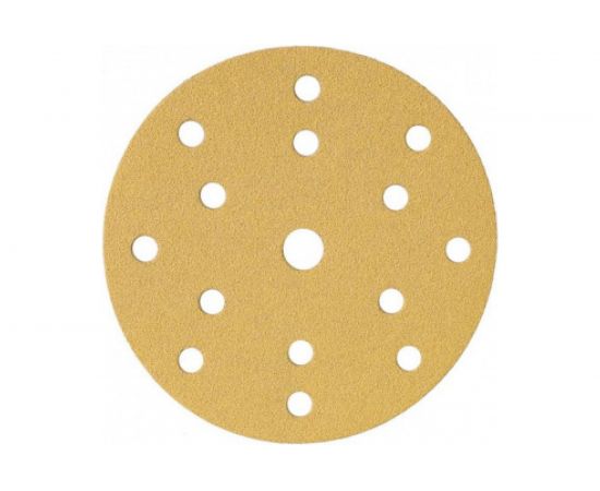 Абразив на бумажной основе в кругах 15 отв D=150 Р120 набор 10 шт Schtaer 255 Abrasive paper 255Sc120 – изображение 3