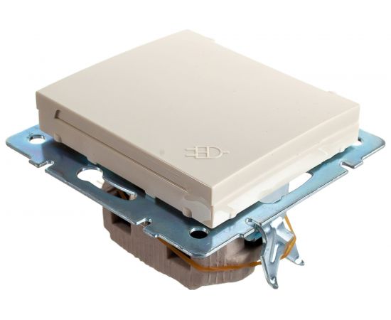 Розетка LEZARD RAIN с/ з с крышкой керамика крем 703-0388-123 – изображение 3