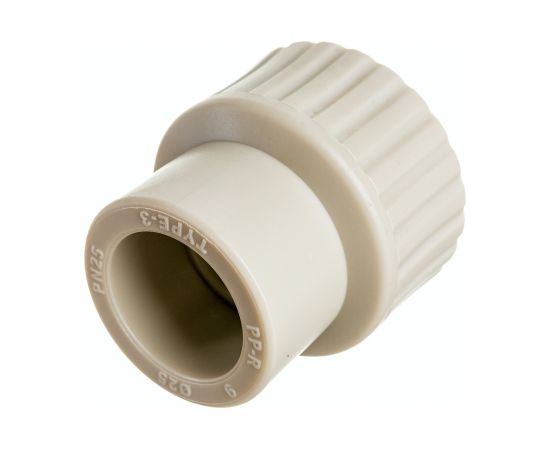 Муфта RTP PN25 комбинированная, внутренняя резьба, D25х3/4 мм, серая 10936 – изображение 4