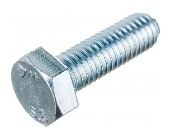Болт Стройметиз М8х25 DIN 933, класс прочности 5.8, цинк уп. 4 шт 3011621 – изображение 4
