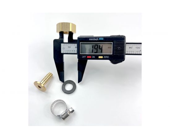 Наконечник латунный с подвижной гайкой внутренняя резьба 1/2 х елочка 8 мм + хомут Профитт 4823402 – изображение 4