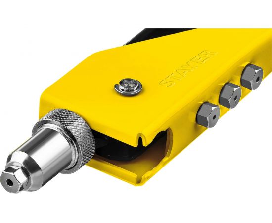 Переставной заклепочник Stayer MaxFix ""MS 180"" для заклёпок d=2,4-4,8 мм из алюминия стальной корпус 3107_z01 – изображение 4