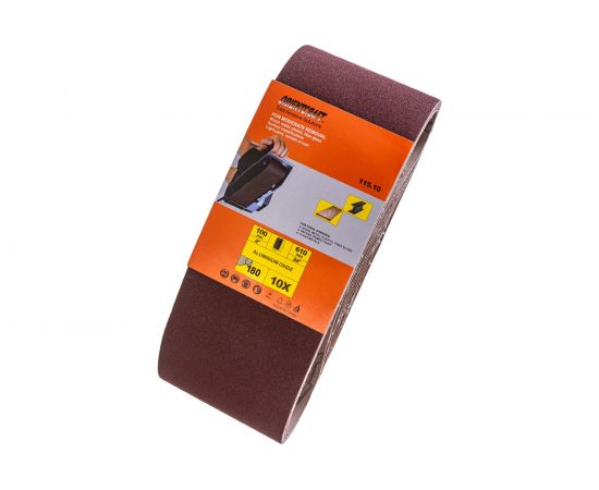 Лента шлифовальная бесконечная (10 шт; 100x610 мм; Р180) Orientcraft OCE100610180 – изображение 4