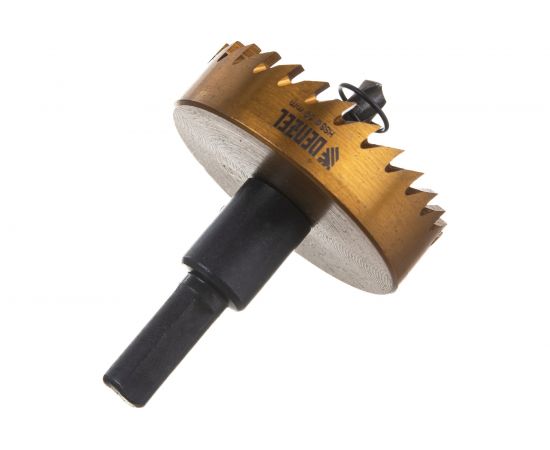 Коронка HSS с нитридтитановым покрытием по металлу 50 мм DENZEL 724116 – изображение 4