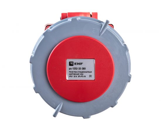 Стационарная наружная розетка EKF 1252, 3Р+РЕ+N, 32А, 380В, IP67, PROxima SQps-1252-32-380 – изображение 5