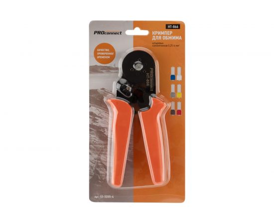 Кримпер для обжима штыревых наконечников PROconnect HT-866 0.25-6.0 мм² 12-3205-4 – изображение 5