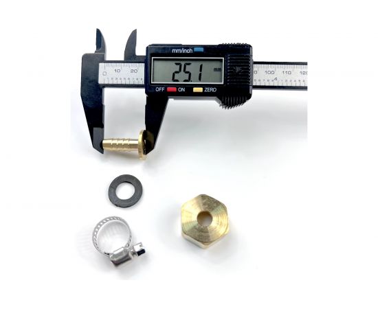 Наконечник латунный с подвижной гайкой внутренняя резьба 1/2 х елочка 8 мм + хомут Профитт 4823402 – изображение 6