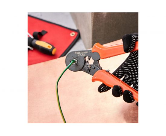 Кримпер для обжима штыревых наконечников PROconnect HT-866 0.25-6.0 мм² 12-3205-4 – изображение 6