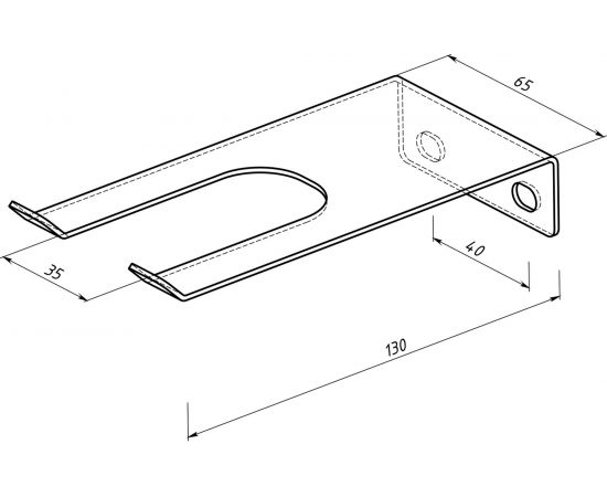 Держатель для диспенсера скотча EMBODIMENT настенный, черный EMB-HSD-W-B – изображение 8