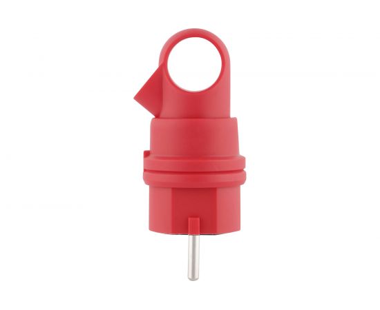 Каучуковая вилка duwi с заземлением 16A 90градусов с кольцом IP44 красная 27459 9 – изображение 8