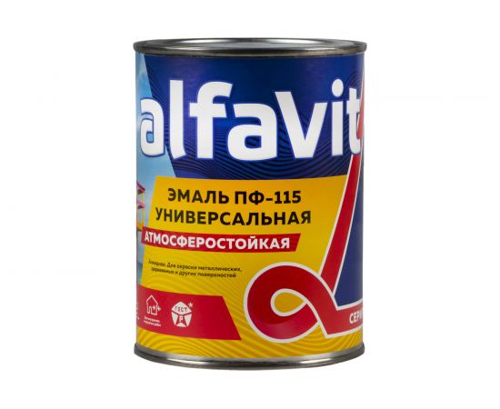 Универсальная алкидная эмаль Krafor Альфа ПФ-115 бежевая 0.9 кг 6 206158 