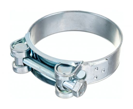 Силовой хомут Nord-Yada Д: 74-79 мм, Ш: 24 мм, Т: 1.5 мм, болт: М8х70, оцинкованная сталь 906000 