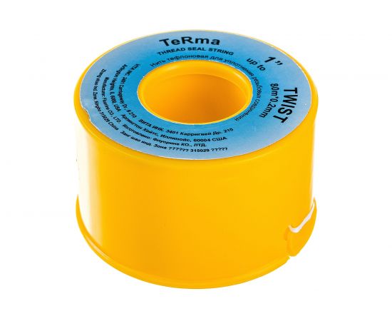 Тефлоновая нить для герметизации резьбы Terma 80мх2ммх0.2мм 26985 