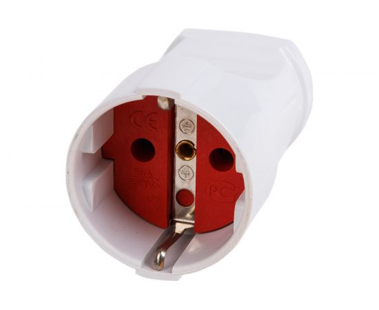 Переносная розетка PROconnect с/з белая 16 А 11-8538 