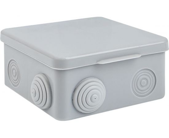 Распаячная коробка EKF, КМР-030-031 с крышкой, наружная, 7 мембранных вводов, IP54 розничный стикер plc-kmr-030-031-r 