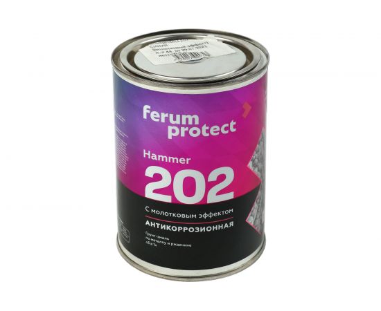 Грунт-эмаль 3-в-1 с молотковым эффектом Ferumprotect-202 ИЗУМРУДНАЯ 010 0,8 кг ЗОР00009085 