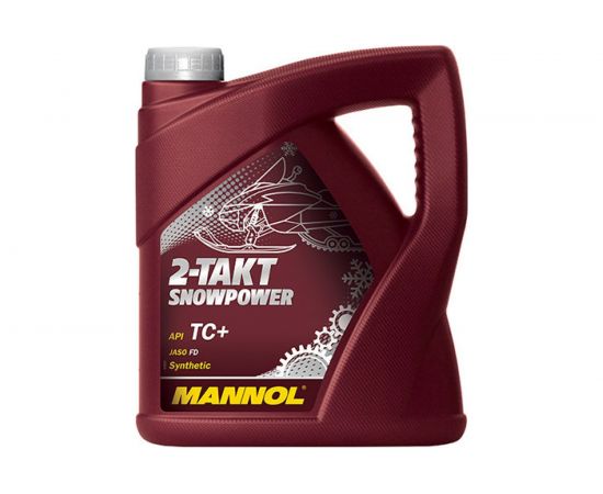 Mасло 2-х тактное Snowpower 4л, синтетика, для снегоходов MANNOL 1431 