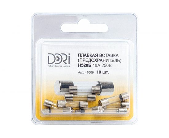 Плавкая вставкаDORI Н520Б 10А 250В 25 шт 41009 