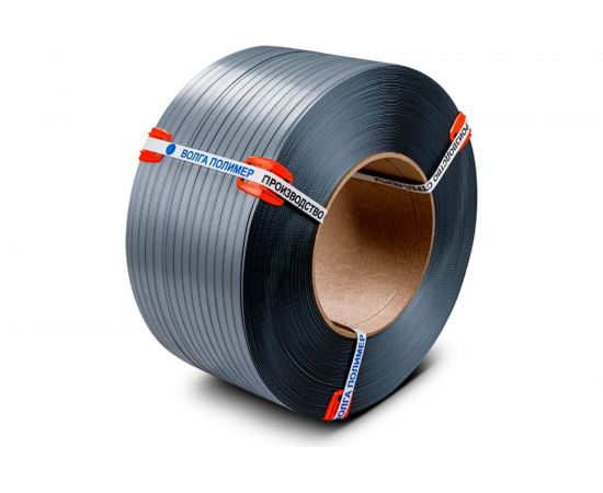 Полипропиленовая лента ВОЛГА ПОЛИМЕР 15x10, серая, 1200 м 15-10-1200-117-00 