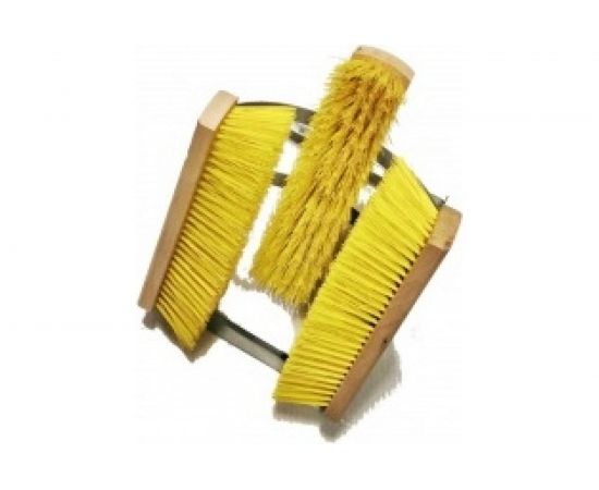 Приспособление для чистки обуви Петромаш с 3-мя щётками 61679 