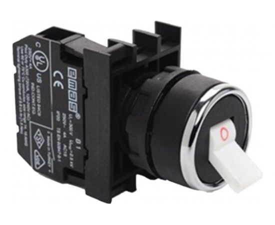 Кнопка-тумблер Emas 1НО, серия B, 250 В AC, 4 А, B100C 