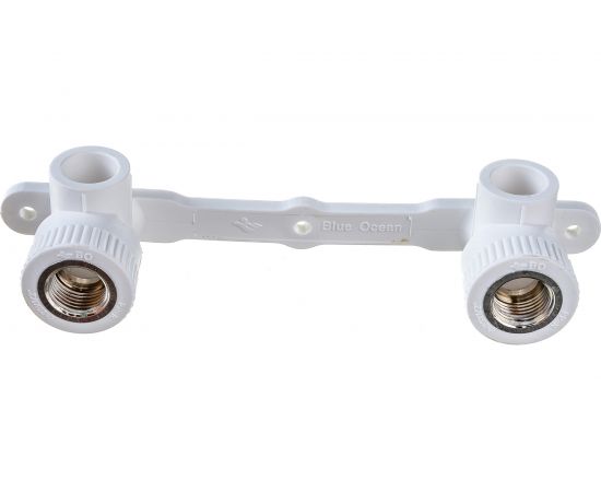 Водорозетки на планке Blue Ocean двойная ВР- 20х1/2 PPRF/ITWMD90E(W)-20х1/2" – изображение 2