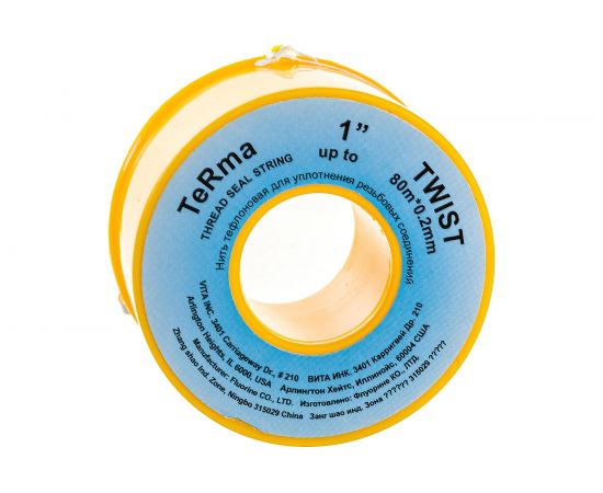Тефлоновая нить для герметизации резьбы Terma 80мх2ммх0.2мм 26985 – изображение 2
