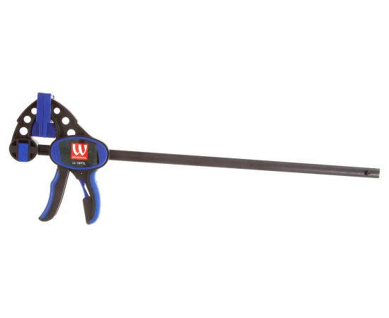 Быстрозажимная струбцина для работы одной рукой WOODWORK 85x450/645 мм LL-18PTL – изображение 2