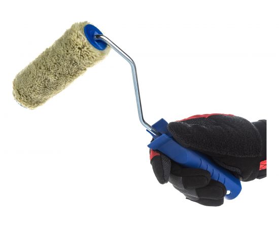 Малярный миди-валик TOOLBERG с ручкой, полиакрил, 11х120х33 мм 0415051 Лк-00001528 – изображение 2