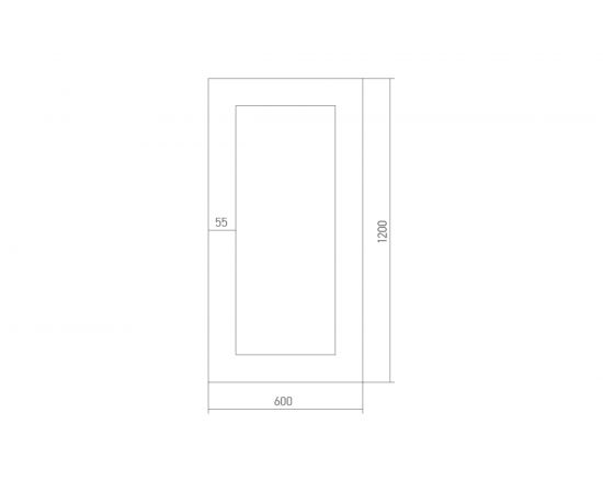 Зеркало Mixline Венге 600x1200 525433 – изображение 2