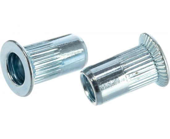 Заклепка-гайка ЦКИ М 5х13.5 Потайн. Рифл. СТ. Ц под пакет 1.8-3.5мм 50404 – изображение 2