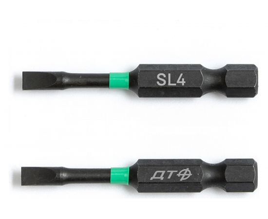 Бита ударная (2 шт; SL4х50 мм; 1/4"") Дело Техники 792222 – изображение 2