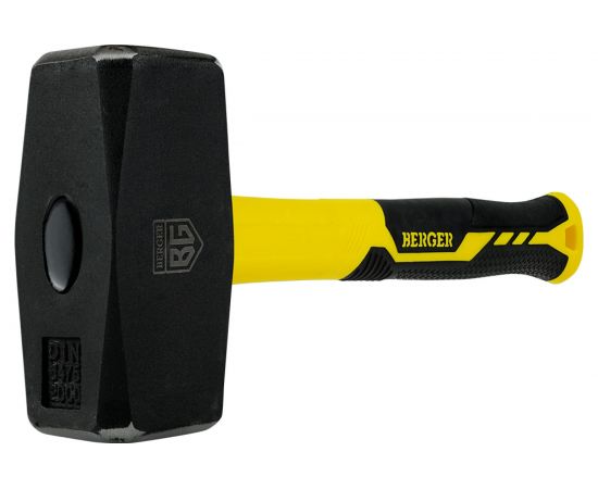Кованая кувалда Berger BG 2000 г., фиберглассовая рукоятка BG1518 – изображение 3