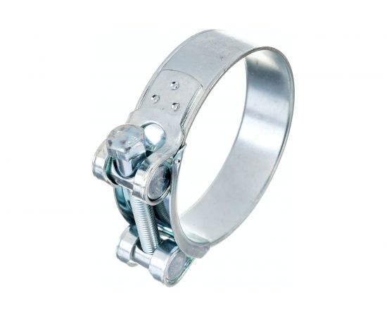 Силовой хомут Nord-Yada Д: 74-79 мм, Ш: 24 мм, Т: 1.5 мм, болт: М8х70, оцинкованная сталь 906000 – изображение 3