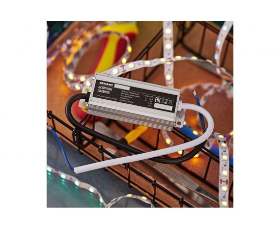 Блок питания REXANT 12 В 12 Вт 1 А влагозащищенный IP67 с проводами 200-012-2 – изображение 3