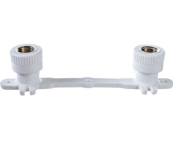 Водорозетки на планке Blue Ocean двойная ВР- 20х1/2 PPRF/ITWMD90E(W)-20х1/2" – изображение 3