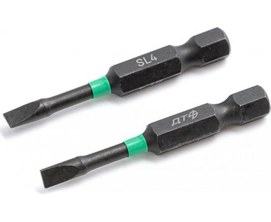 Бита ударная (2 шт; SL4х50 мм; 1/4"") Дело Техники 792222 – изображение 3