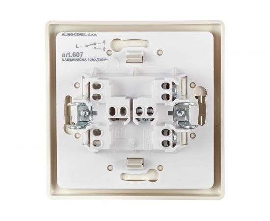 Альтернативный выключатель Aling-conel PRESTIGE 10AX 250В, бежевый 607.99 113067 – изображение 3