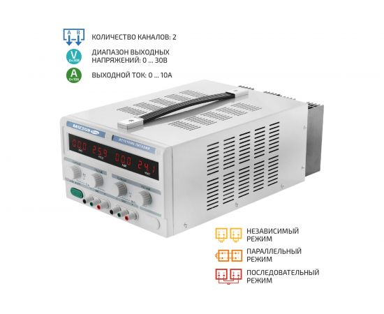 Двухканальный источник питания МЕГЕОН 323010 – изображение 3