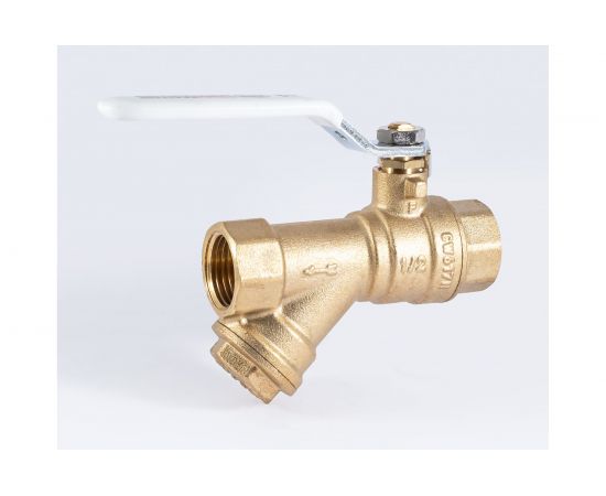 Шаровой кран PROFACTOR с фильтром PF STANDARD ручка рычаг в/в 1/2 PF BYS 330 – изображение 4