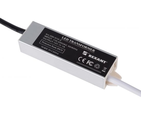 Блок питания REXANT 12 В 12 Вт 1 А влагозащищенный IP67 с проводами 200-012-2 – изображение 5