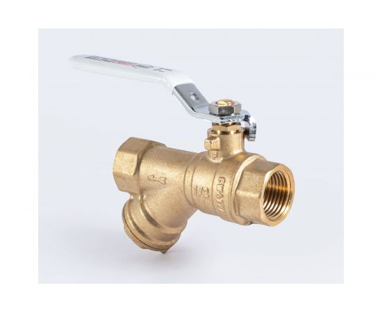 Шаровой кран PROFACTOR с фильтром PF STANDARD ручка рычаг в/в 1/2 PF BYS 330 – изображение 6