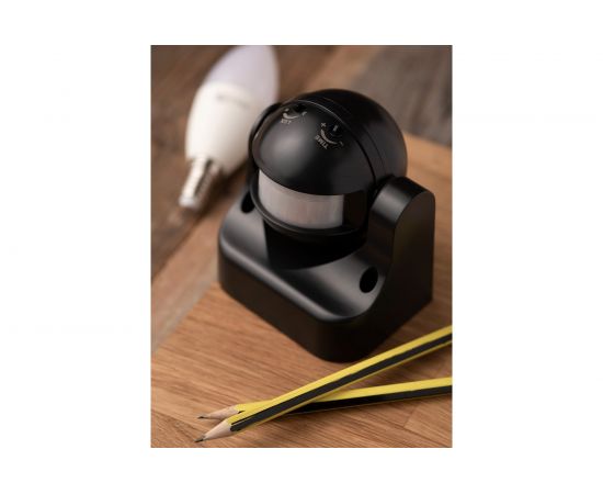 ИК датчик движения EKF, настенный 1200Вт 180гр до 12м IP44 MS-39b черный PROxima dd-ms-39b – изображение 7