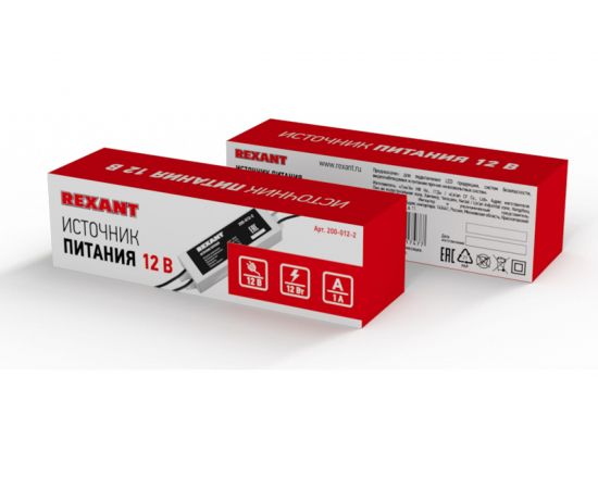 Блок питания REXANT 12 В 12 Вт 1 А влагозащищенный IP67 с проводами 200-012-2 – изображение 9
