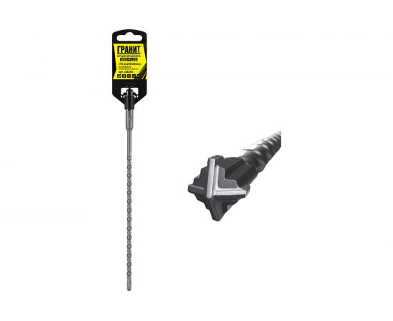 Бур Quadro-X (6.0х260/200 мм; SDS-plus) ГРАНИТ 446260 