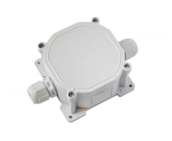 Монтажная коробка Bylectrica с клеммными колодками при открытой разводке 2 ввода IP67 диаметр 75,7, высота 44,5 мм, КМ-238 